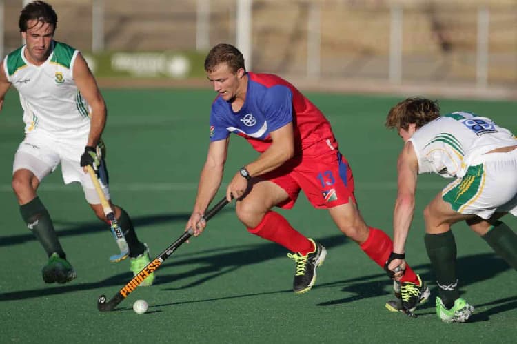 Namibia hockey during the Olympic qualifier campaign
